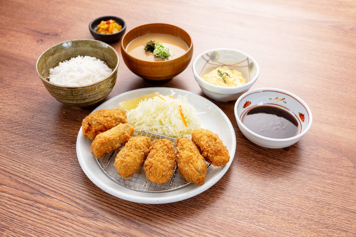 カキフライ定食(6個) 1,480円(税込)