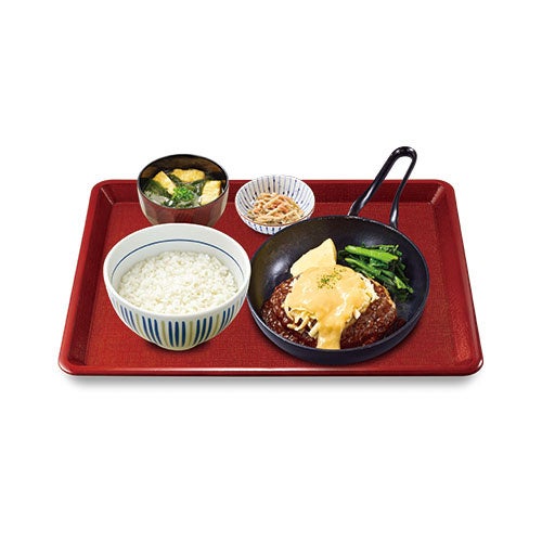 とろ～りチーズ和風デミハンバーグ定食 （ごはん小盛）1,160円 （並盛）1,180円 （ごはん大盛）1,210円