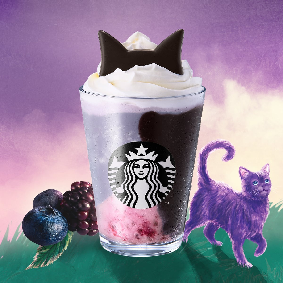持ち帰り717円！スターバックス「ブラックベリー ヨーグルト フラペチーノ 黒耳ver.」10/9〜