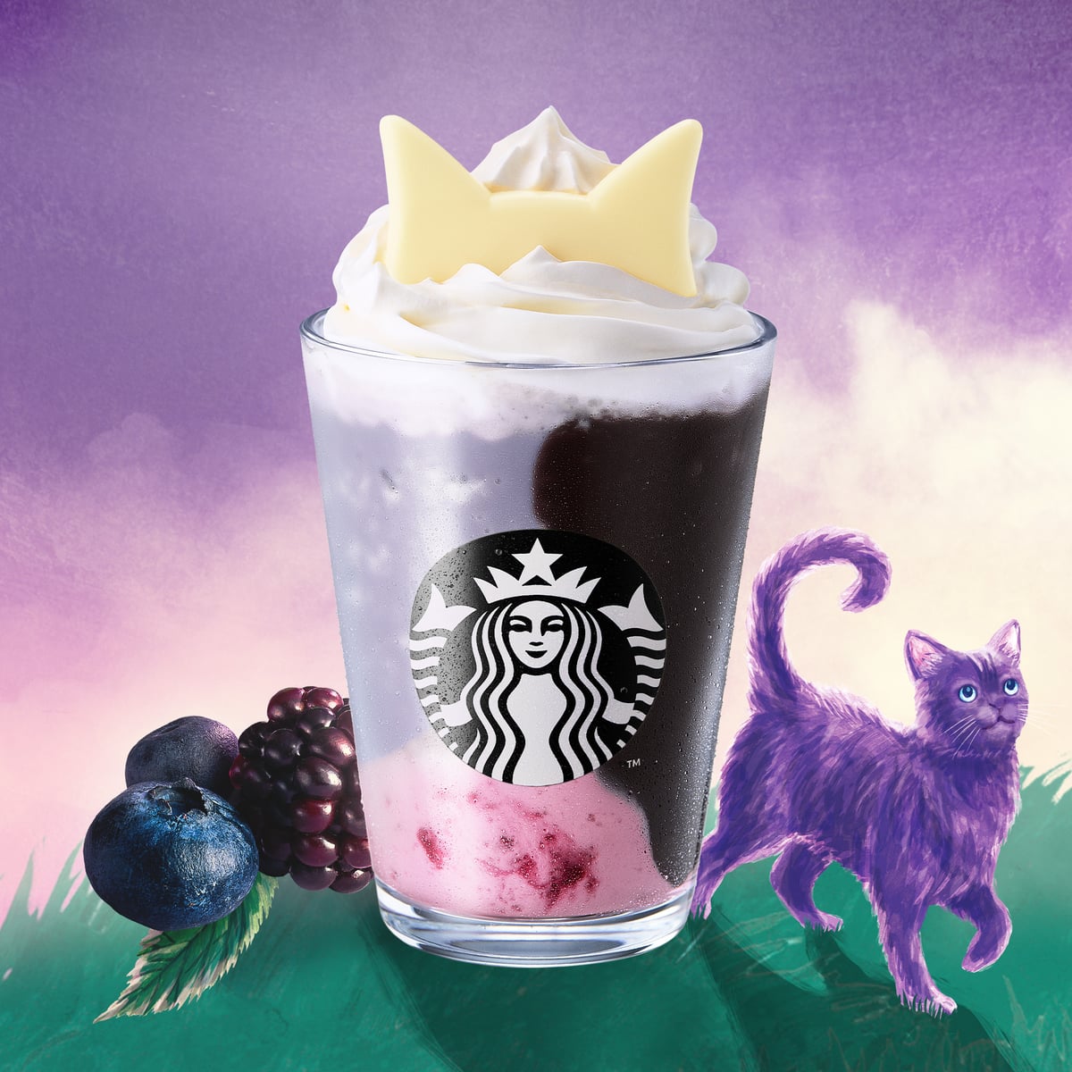 持ち帰り717円！スターバックス「ブラックベリー ヨーグルト フラペチーノ 黒耳ver.」10/9〜