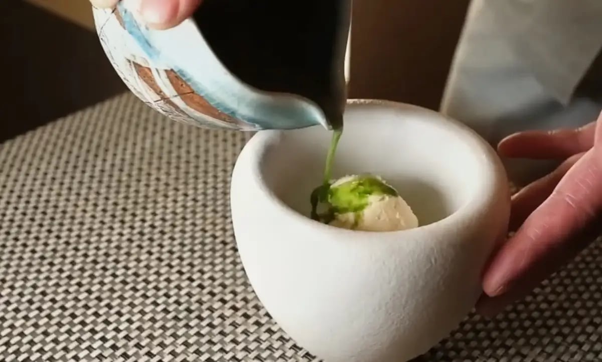塩アイスと抹茶のアフォガード