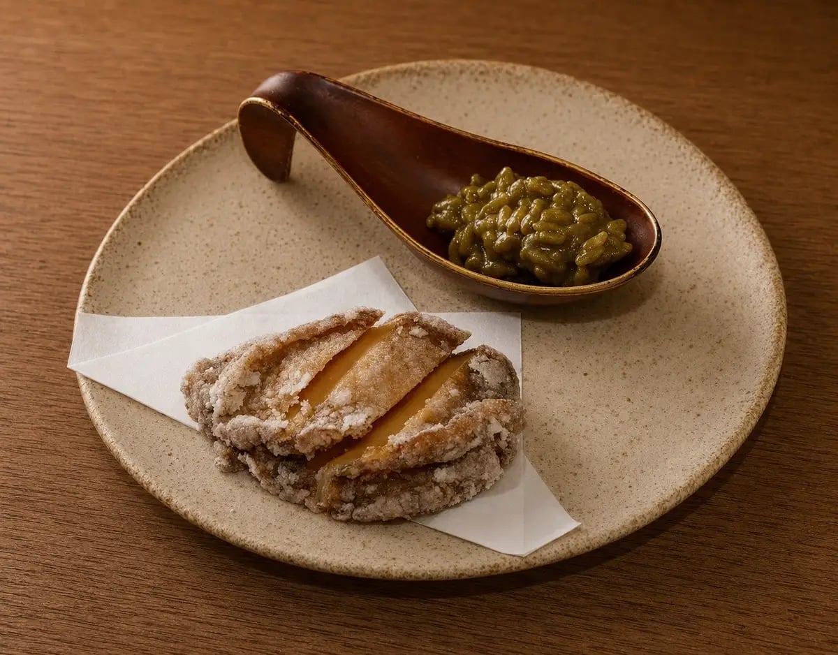 (写真2)まるごと鮑のかりんと揚げ