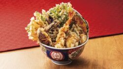 秋限定！天丼はま田「牡蠣ときのこの天丼」1,680円 10/28〜
