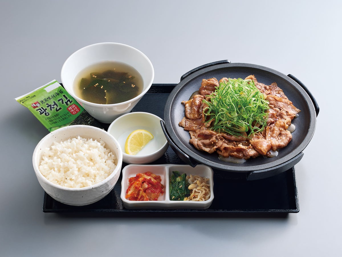 「京都産九条ねぎ旨塩牛カルビ定食」(1,350円、定食(小)1,150円)