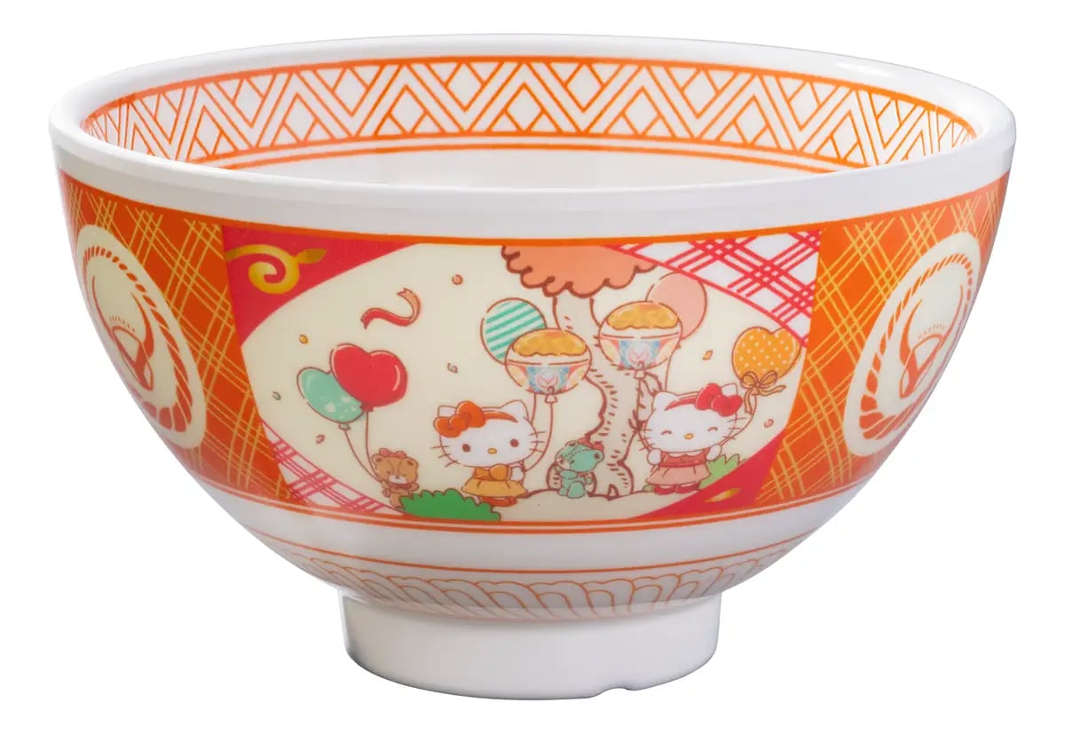 数量限定!吉野家×ハローキティ「オリジナルハローキティどんぶり」4,180円 10/20〜