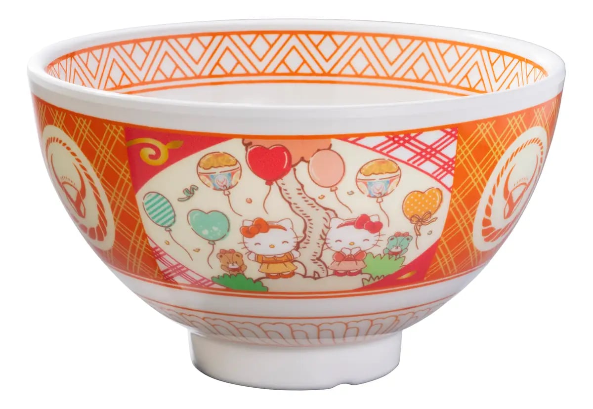数量限定!吉野家×ハローキティ「オリジナルハローキティどんぶり」4,180円 10/20〜